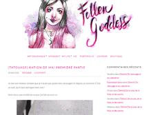 Tablet Screenshot of fallengodess.net